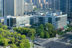 Siedziba firmy Unitree Robotics w Hangzhou widziana z góry